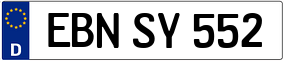 Trailer License Plate